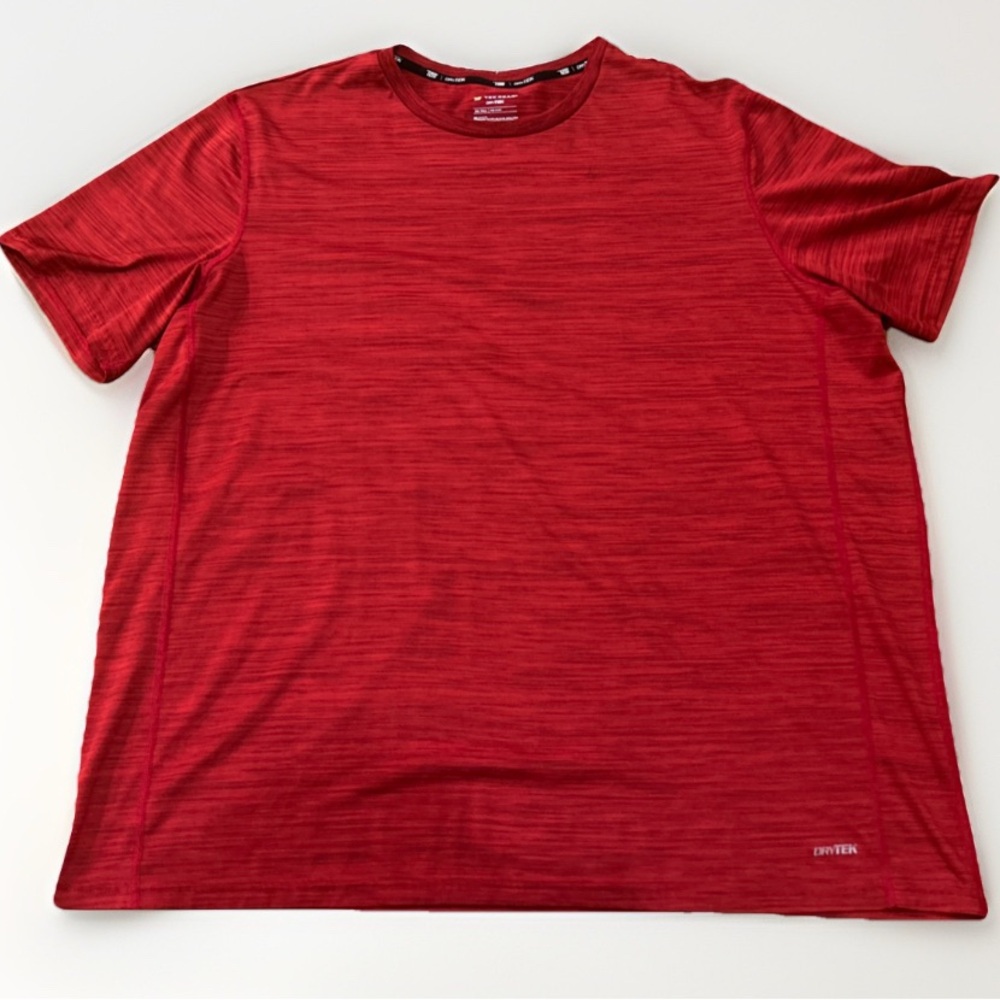 Tek Gear Men's Athletic Performance Shirt Red, Long Sleeve DryTek‎ Burgundy 3XLT